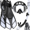 Snorkeling Gear for Adults 4 in 1 Snorkel Set - Travel Ready Packages
