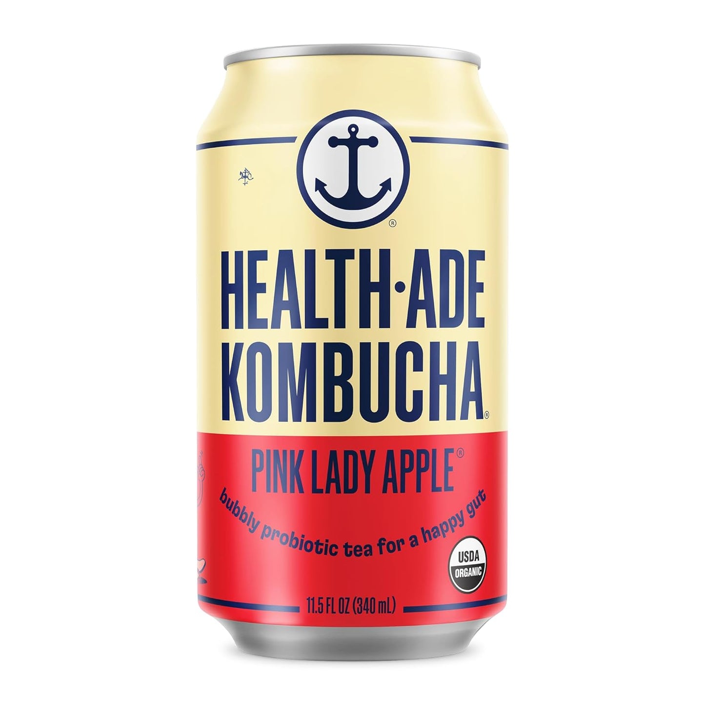 Health-Ade Pink Lady Apple Kombucha - Organic Probiotic Drink