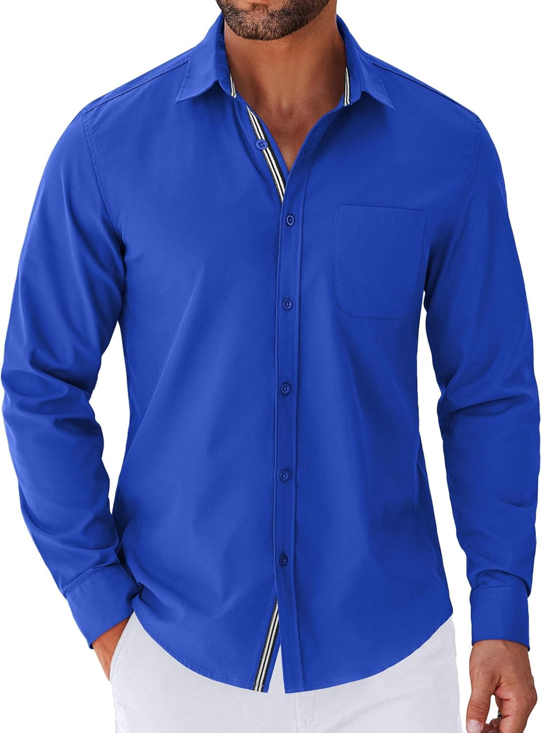 COOFANDY Men's Long Sleeve Casual Button Down Shirts for Style