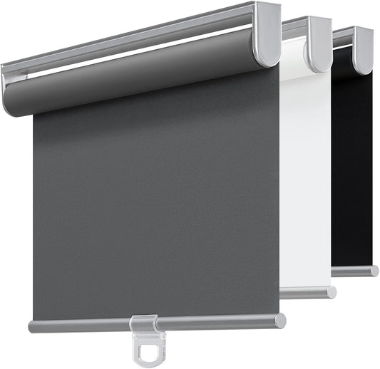 Cordless Blackout Roller Shades for Windows - UV Protection