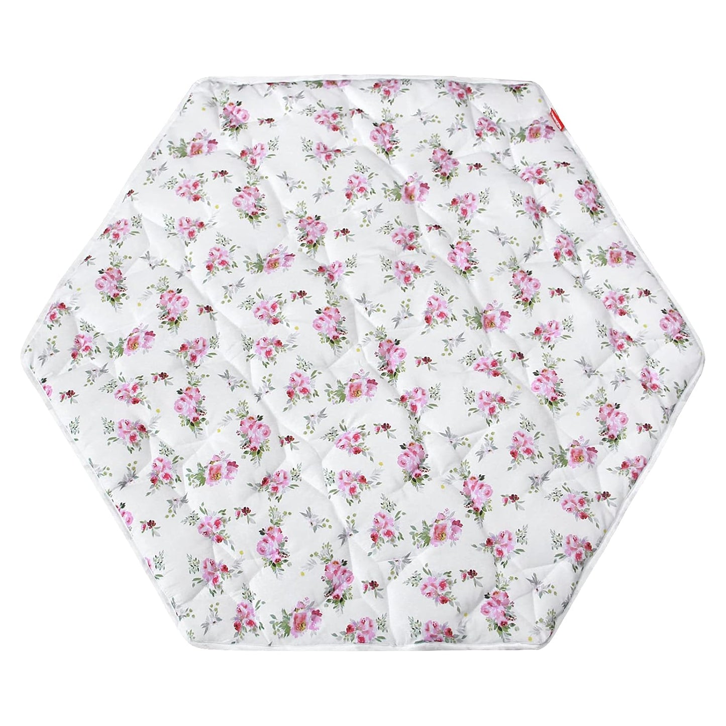 Hexagon Playpen Mat for Baby with Floral Print Design