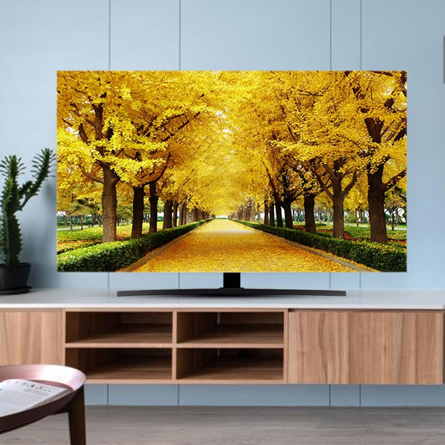 Art Printing TV Dust Cover for 32-85Inches Indoor TV Protection