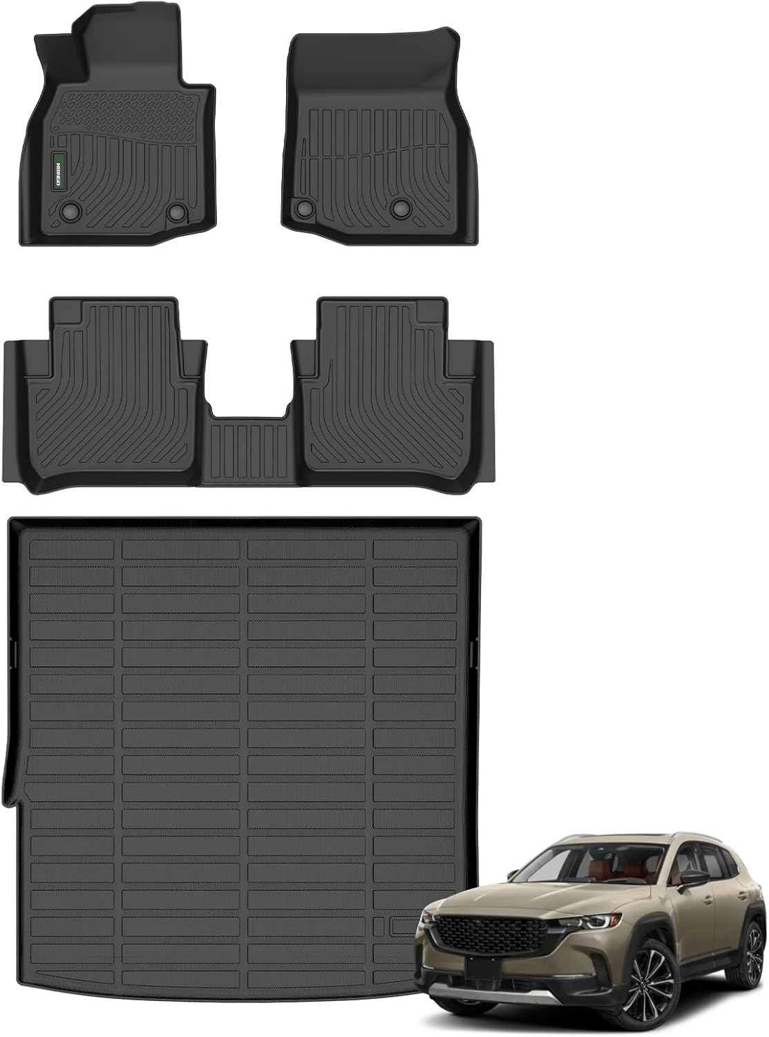 Custom Fit ANBINGO Floor Mats for 2025 CX-50 Hybrid - Black