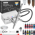 OVAGA 32PSI Airbrush Kit with Compressor - Portable Dual-Action Set