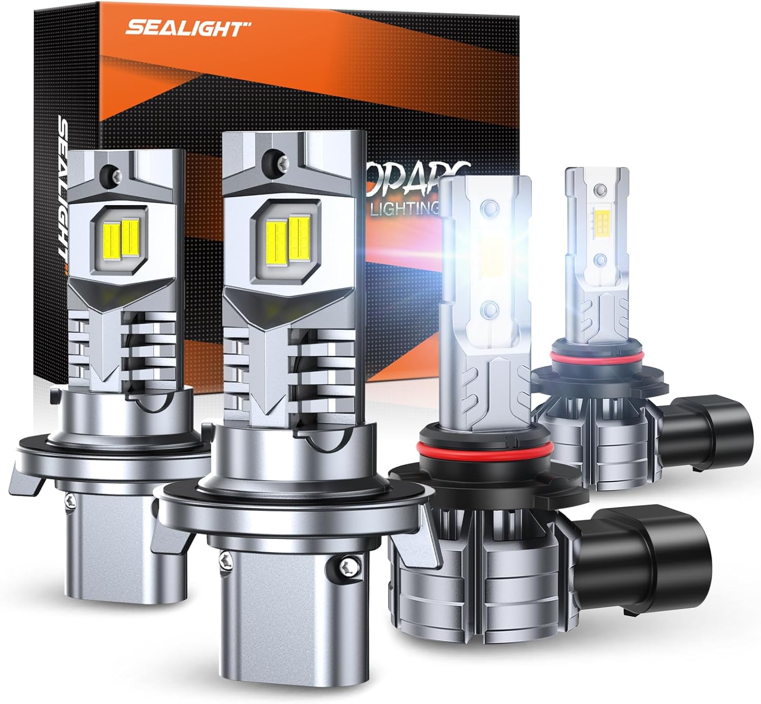SEALIGHT H13 H10 Light Bulbs Combo for Enhanced Night Driving