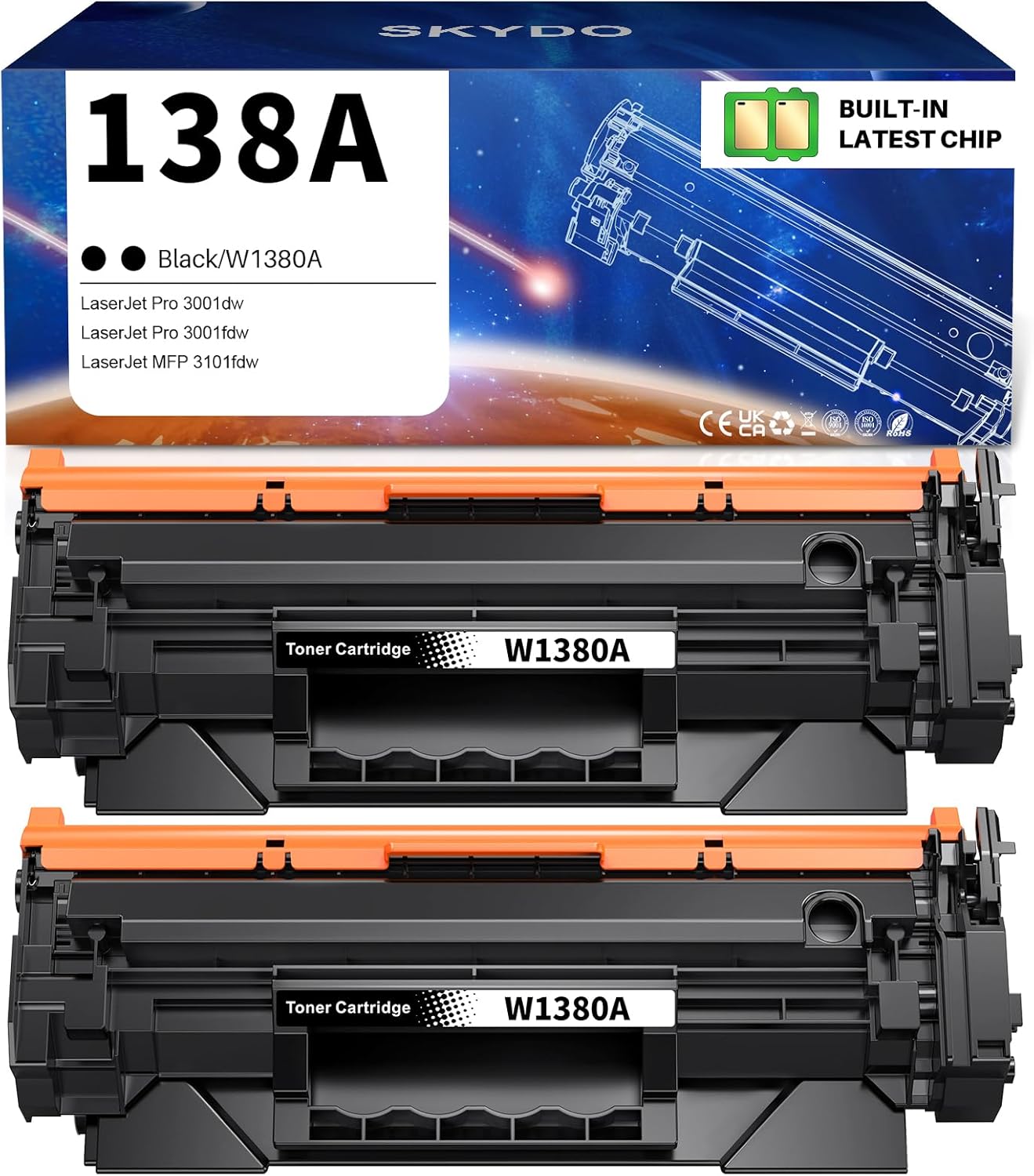 138A Toner Cartridge Replacement for HP Laserjet Pro Printers