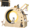 Cat Wheel for Indoor Cats - 5-in-1 Exercise Wheel and Home