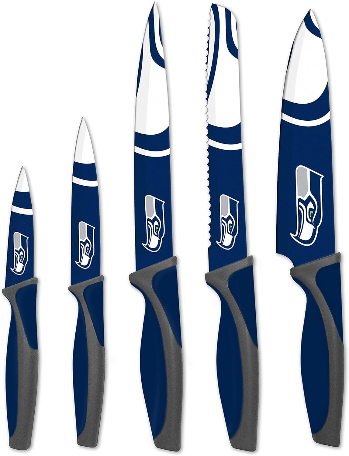 Seattle Seahawks 5-Piece Kitchen Knife Set for Food Prep