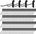 Polmart 8in Heavy Duty Black Slatwall Panel Hooks 96-Pack - Durable