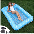 Inflatable Tanning Pool Lounger Float w/Reflective Base - Quick