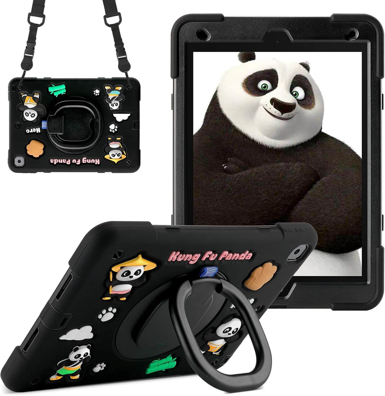 iPad 9th/8th/7th Generation Case with Cute Panda Design