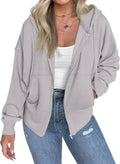 Zip Up Hoodies for Women - Fleece Lined Zip Jacket for Fall
