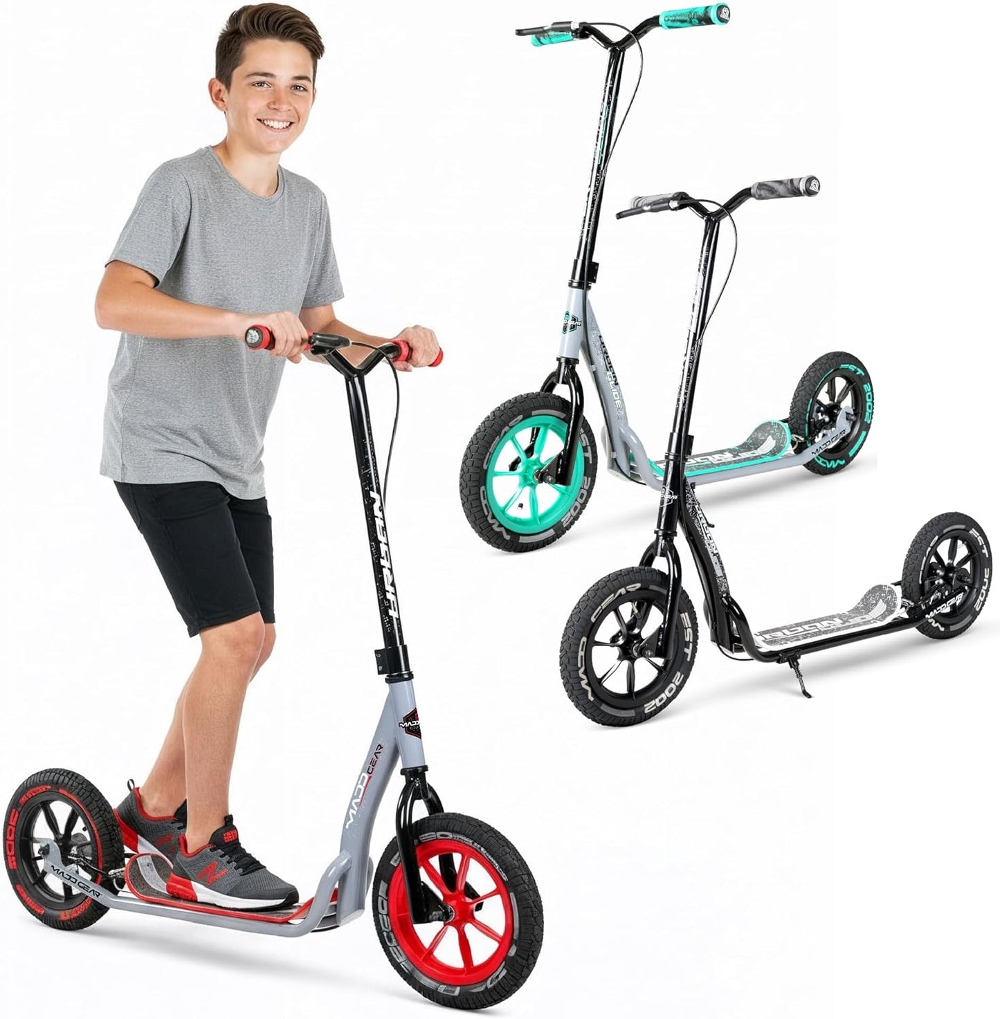 Large Kick Scooter for Adults, Teens & Kids with Kickstand