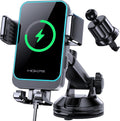 Wireless Car Charger Auto-Clamping 15W Fast Charging - Secure Mount