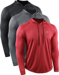 Mens Dry Fit Athletic Hooded Running Shirt - Lightweight Comfort