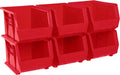 AkroBins Stackable Plastic Storage Bins 6-Pack - Space-Saving Sorters