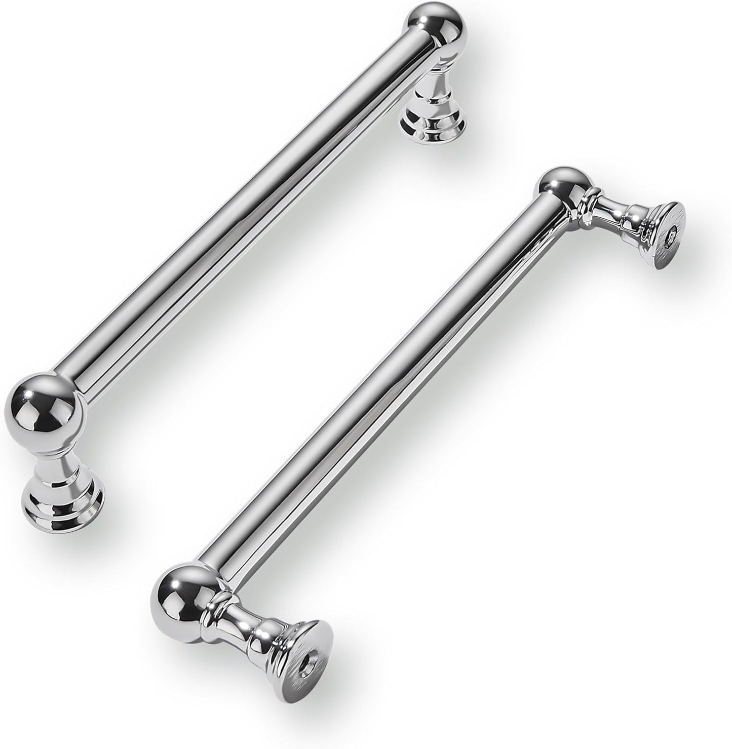 Polished Chrome Cabinet Pulls - Heavy Duty 5 Inch Handles