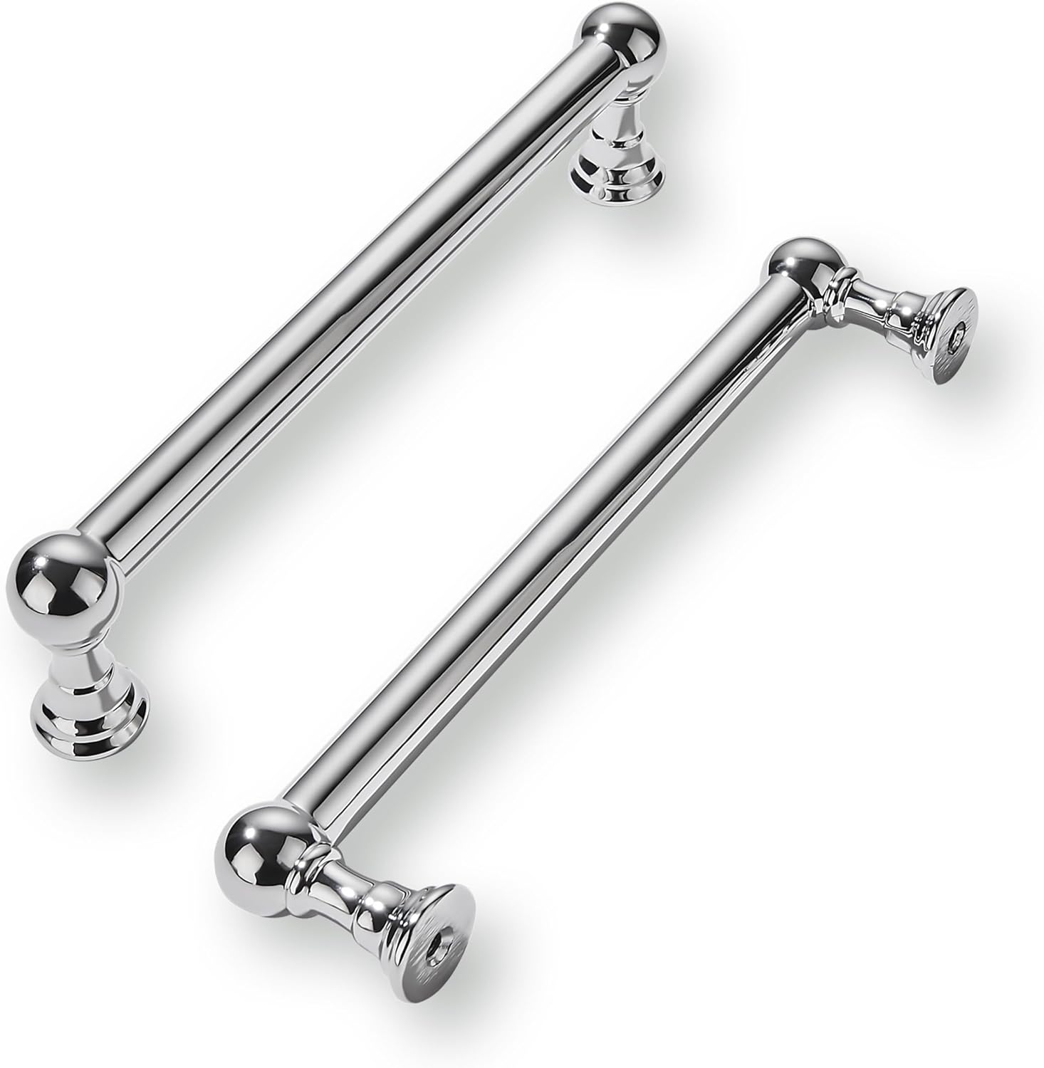 Polished Chrome Cabinet Pulls - Heavy Duty 5 Inch Handles