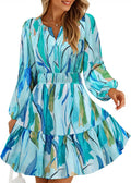 ZESICA Fall Wedding Guest Floral Boho Mini Dress - Versatile Pick