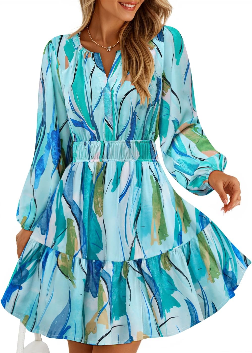 ZESICA Fall Wedding Guest Dresses for Women with Pockets