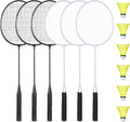 Badminton Rackets Set with 6 Shuttlecocks - Lightweight Outdoor Play