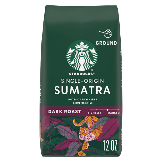 Bold Sumatra Dark Roast Coffee, 100% Arabica - 12 oz