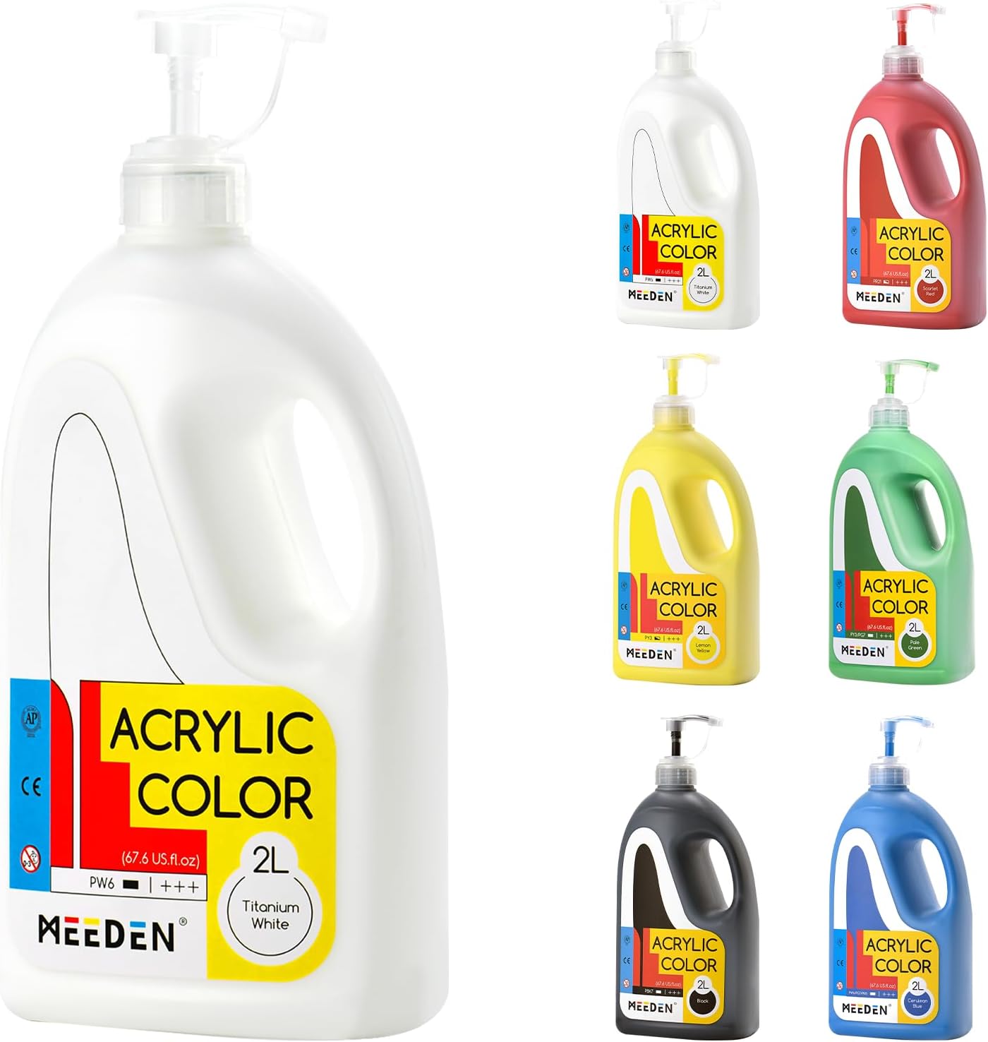 MEEDEN Bulk Acrylic Paint Set: Perfect for School & Studio Use