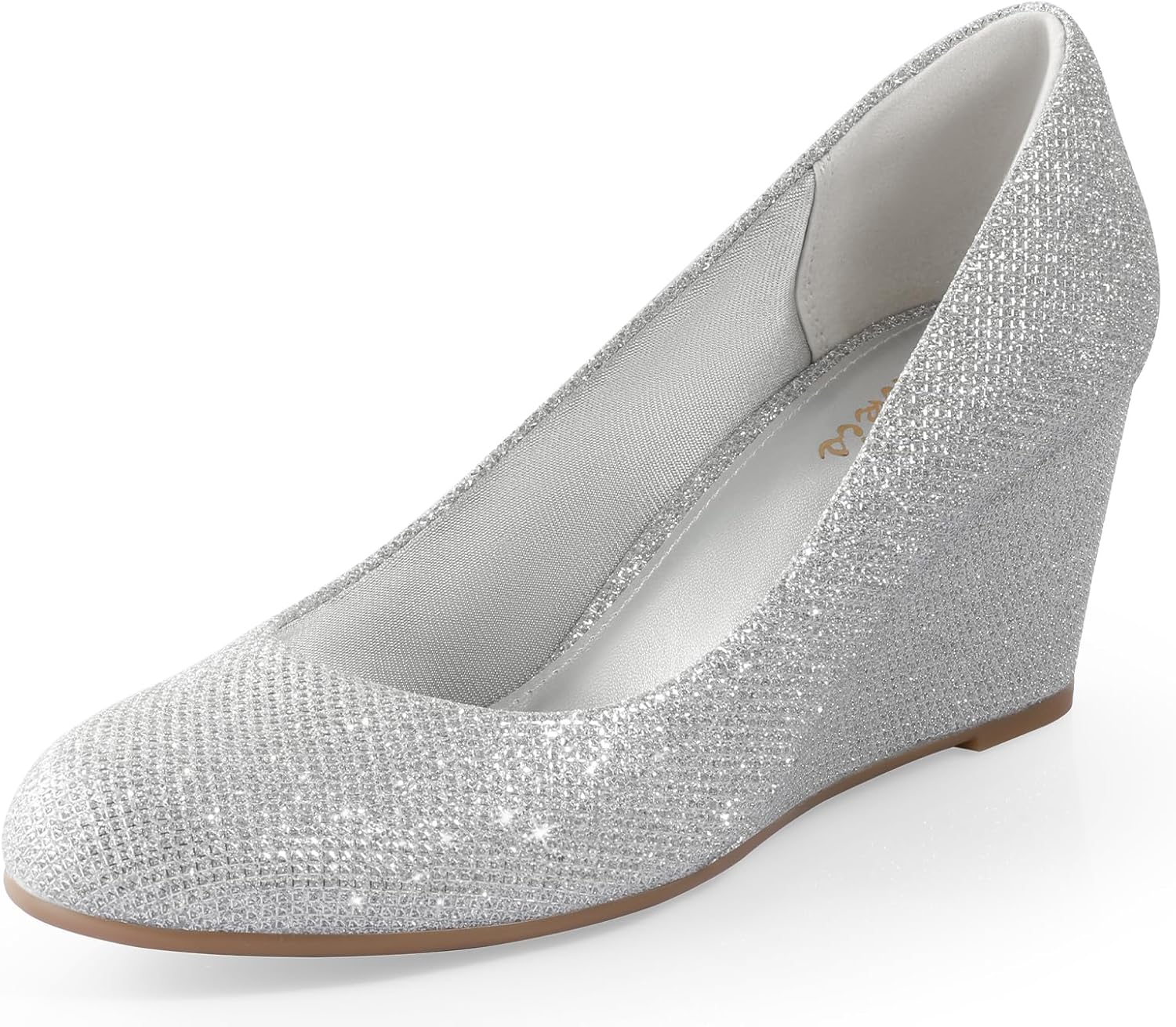 Ankis Closed Toe Wedges for Women - Comfortable 2.5Inch Heels