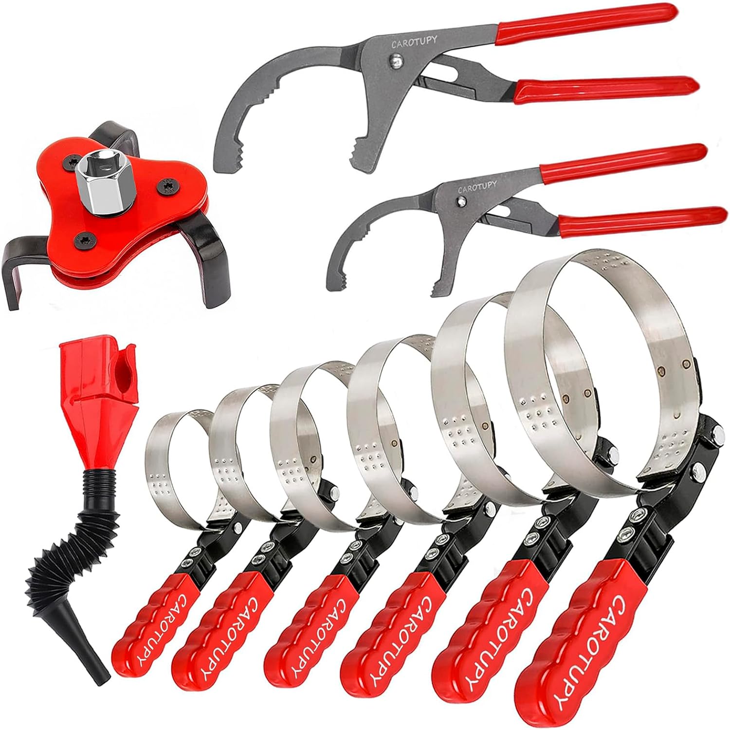 10PCS Oil Filter Wrench Set for Easy Oil Changes and Maintenance