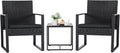 Flamaker 3 Pieces Outdoor Patio Wicker Furniture Set for Yard