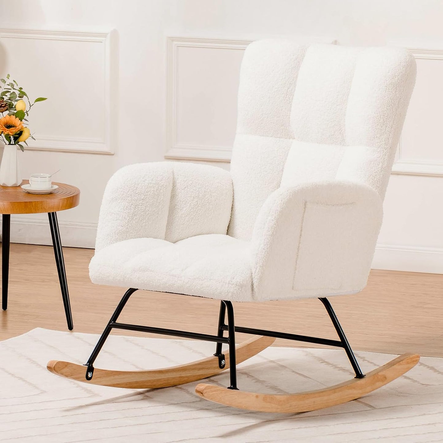 Teddy Upholstered Rocking Chair: Comfort & Style
