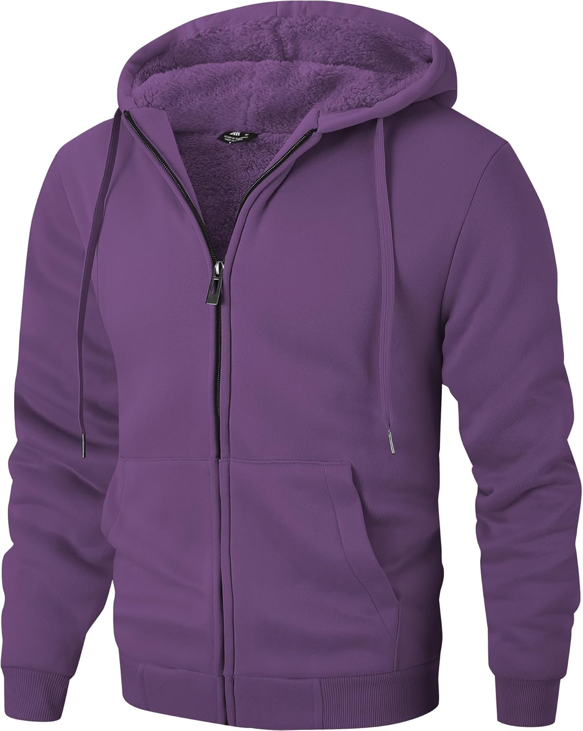 ZITY Men's Zip Up Hoodie Heavyweight Winter Sweatshirt Jacket