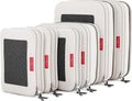 Compression Packing Cubes for Travel Organizers 6-Pack - Sand