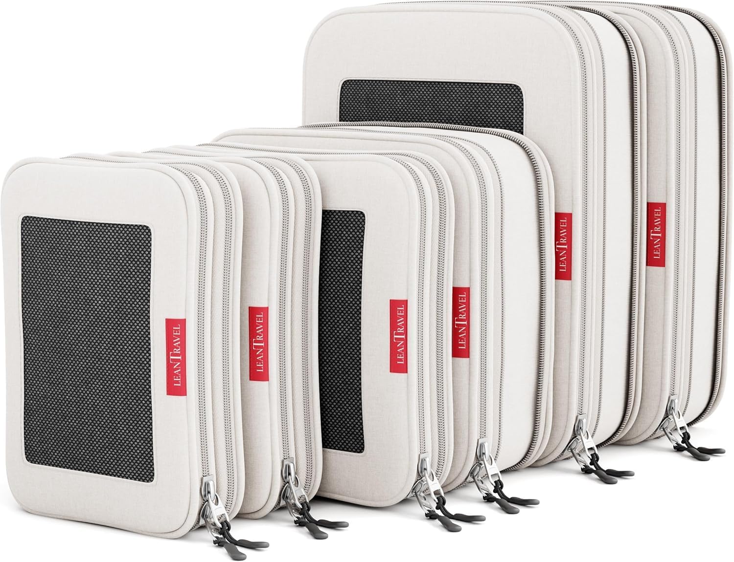 LeanTravel Compression Packing Cubes for Stylish Travel Organizing