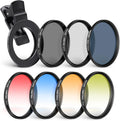 NEEWER 67 mm ND+CPL + Effect Filter Set with Phone Lens Clamp