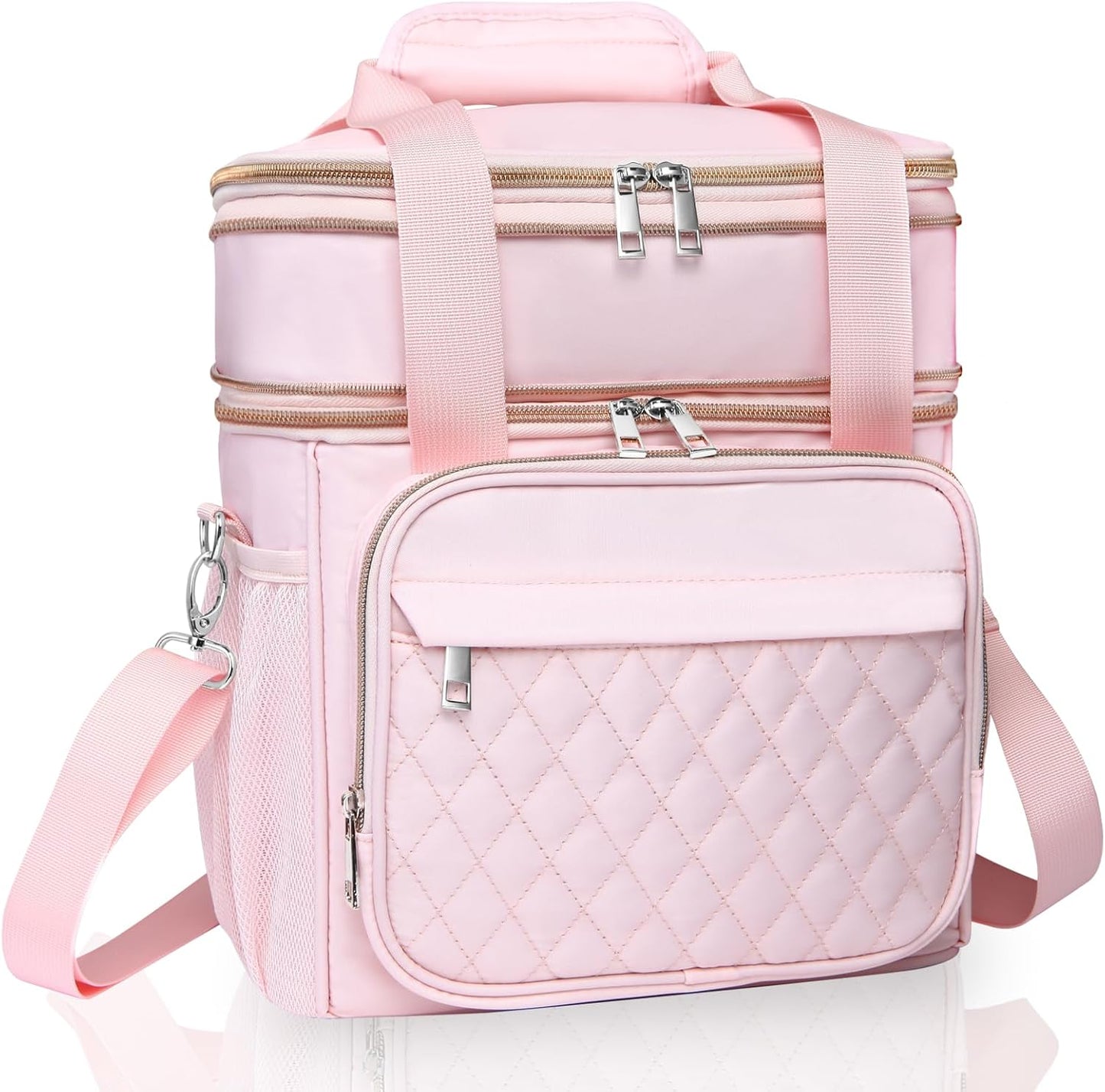 GLENKEY Expandable Insulated Lunch Box for Women, 16L Capacity