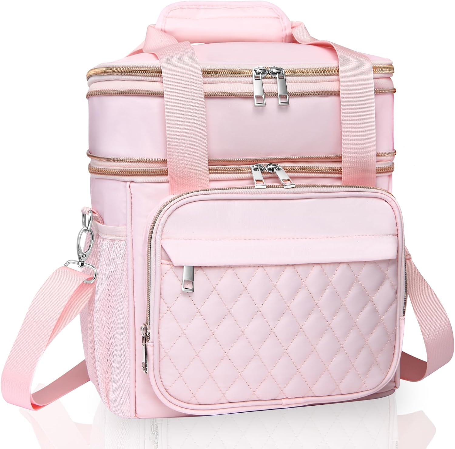 GLENKEY Expandable Insulated Lunch Box for Women, 16L Capacity