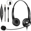 Callez Wired Computer Headset with Mic - Comfortable Noise Cancelling