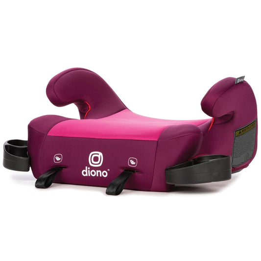 Diono Solana 2 XL 2022 - Ultra-Light Backless Booster, Dual Latch, Pink