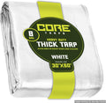 Core Tarps Heavy Duty 8 Mil Tarp Cover 30 x 60 - Waterproof, UV