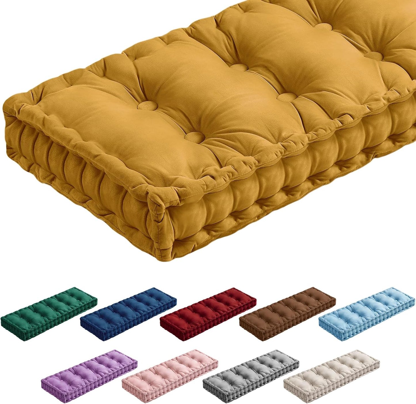 Bench Cushions for Indoor Furniture with Elegant Velvet Fabric