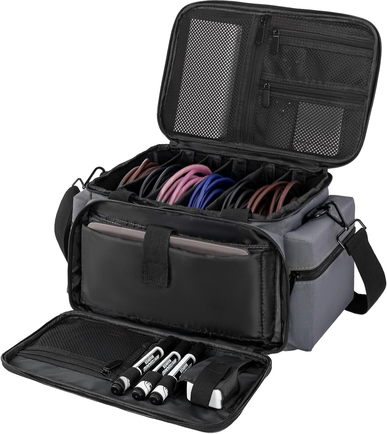 AKOZLIN Cable File Bag for DJ Gear and Sound Accessories
