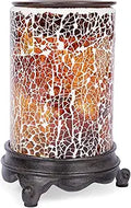 VP Home Plug-in Wax Warmer Glowing Amber Mosaic Glass - Night Light