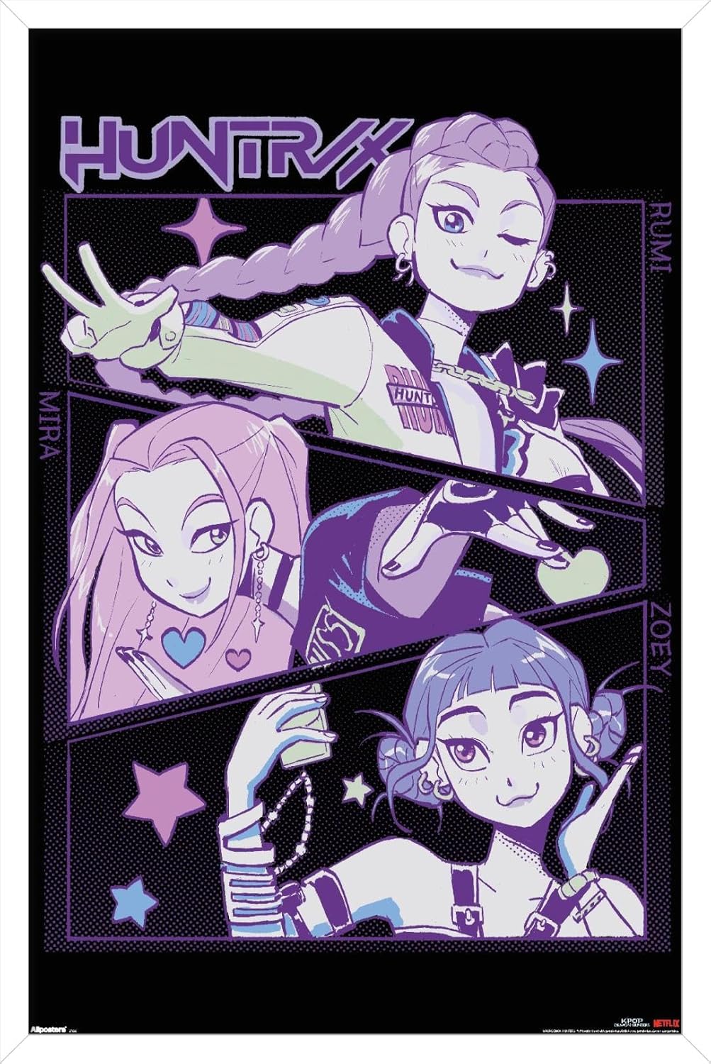 Netflix KPop Demon Hunters Wall Poster - Framed Art for Any Room