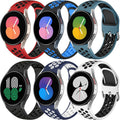 6 Pack Soft Silicone Sport Bands for Samsung Galaxy Watches