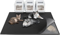 Cat Litter Box Mat 47in x 36in - Large Waterproof Scatter Control