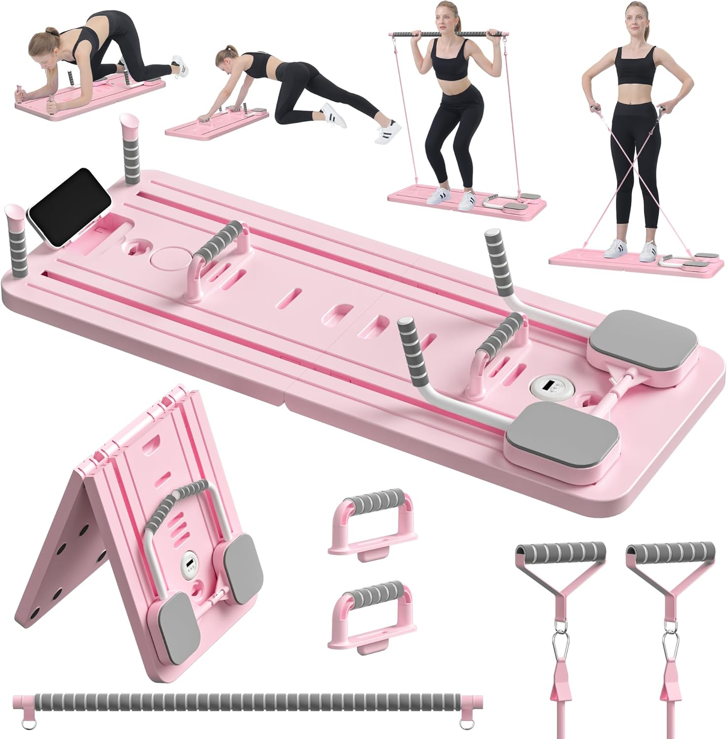 JANUA Pilates Board - Multi-Purpose Foldable Reformer Set