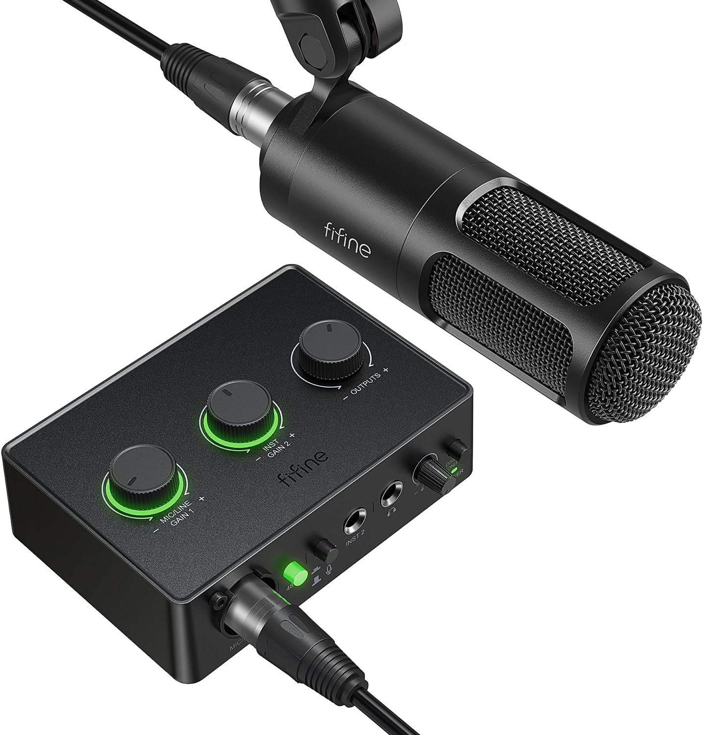 FIFINE Podcast Equipment Bundle Set for Quality Music Recording