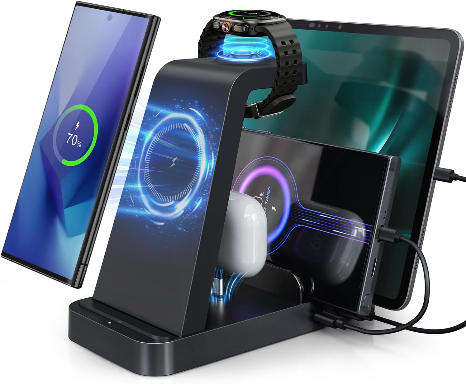 5-in-1 Fast Wireless Charger for Samsung
