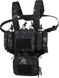 VISMIX Tactical Chest Rig Adjustable Detachable MOLLE - Durable